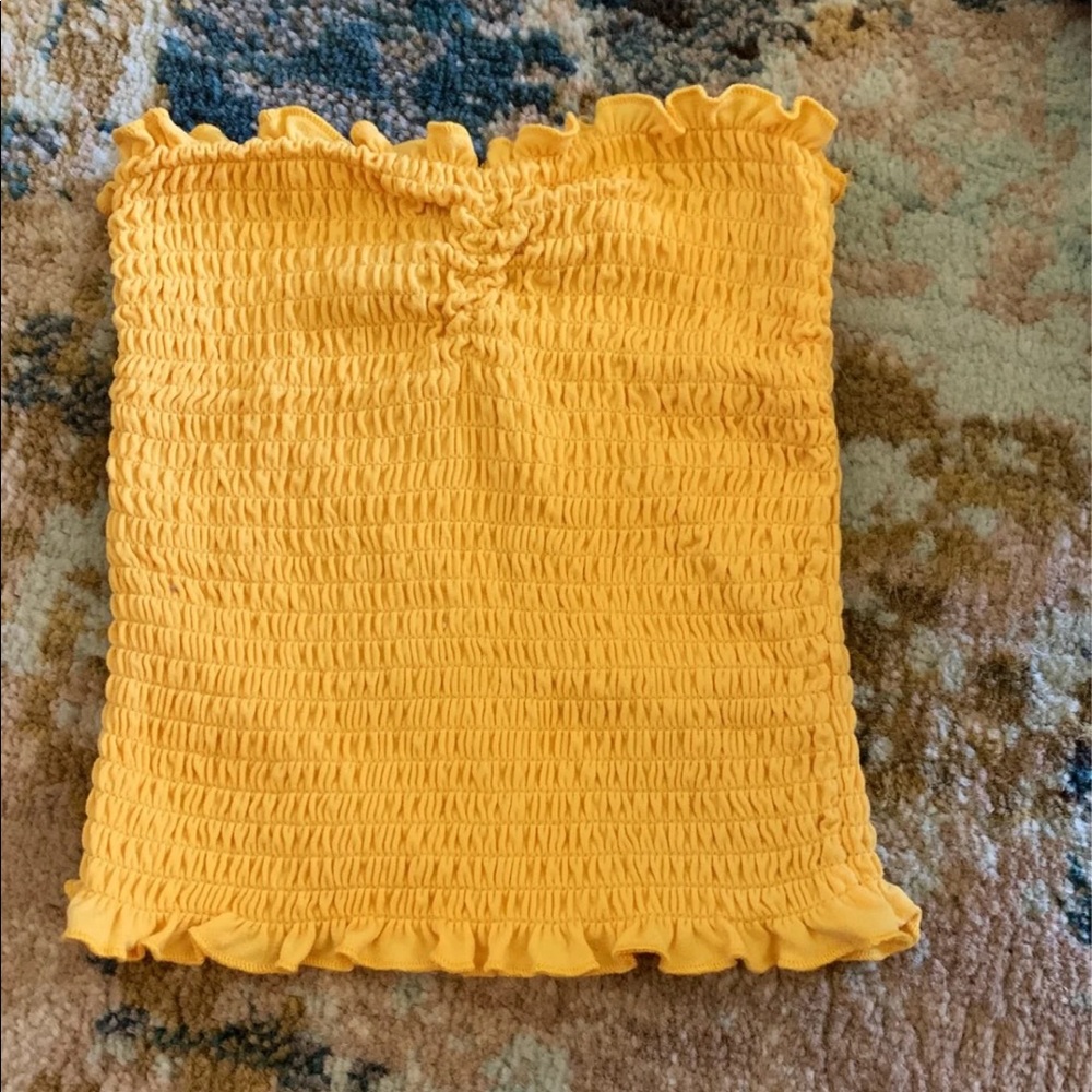 yellow tube top
